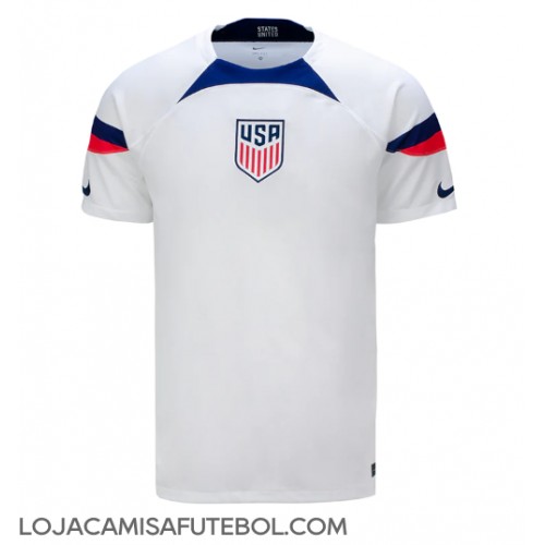 Camisa de Futebol Estados Unidos Equipamento Principal Mundo 2022 Manga Curta